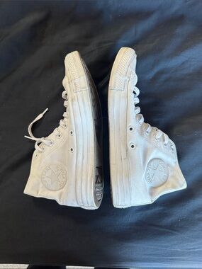 Converse White High-Top Canvas Sneakers